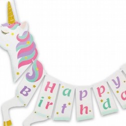 Party Festone Happy Birthday Unicorno Party 55x110 